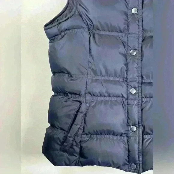 Lands End Warm Cozy Puffer Vest Down Feather Dark Navy Women’s Size Small 6-8 - Picture 9 of 15